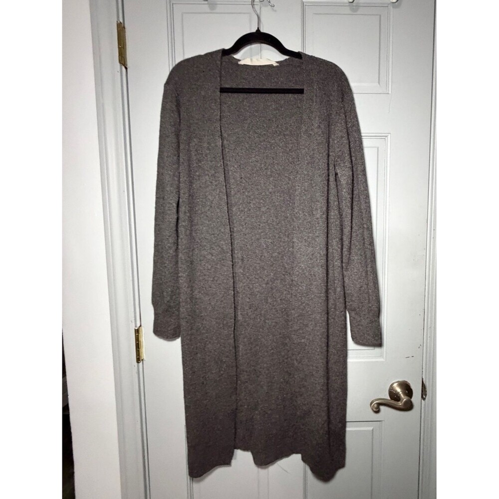 Athleta Cozy Crewneck cashmere cardigan Sweater - mended area see photos